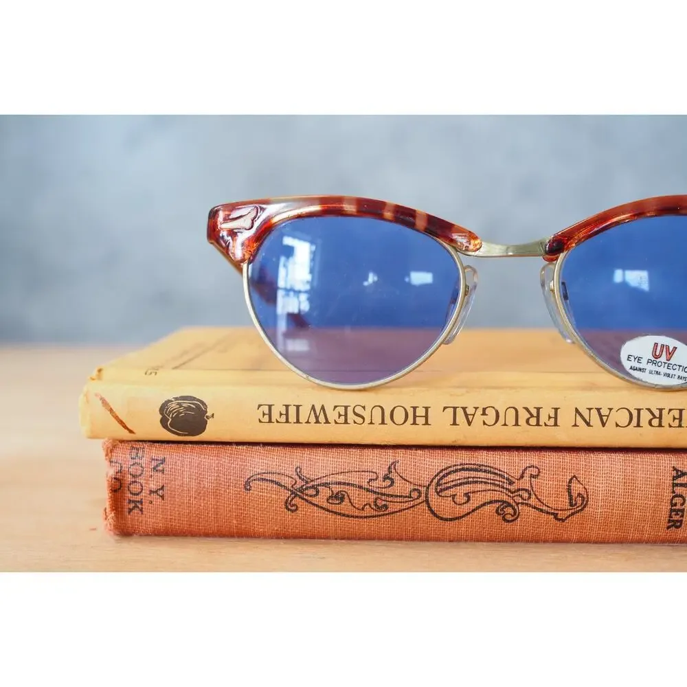Vintage Cateye 1990s Y2K Sunglasses NOS Rockabilly Pin up Retro Academia Preppy